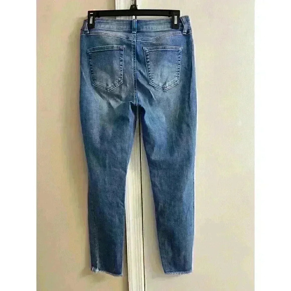 REWASH Distressed Raw Hem High Rise Skinny Jeans Size‎ 3/26 - Picture 3 of 5